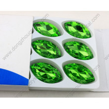 Navette Glass Stones for Jewelry Vitrail Glass Crystal Fancy Stone Wholesale Price